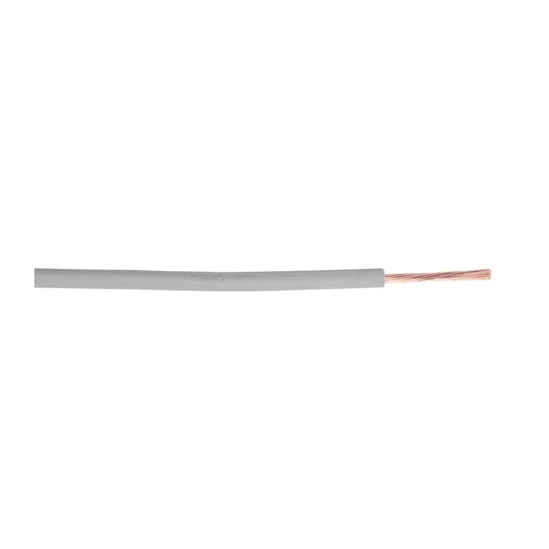 RS PRO Grey 1.5 mm² Hook Up Wire, 16 AWG, 100 m, Polyvinyl Chloride Insulated Cable 201-0554