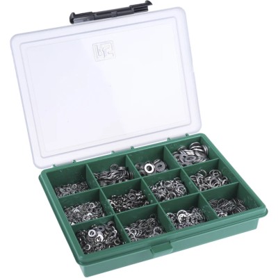 RS PRO 2700 piece Stainless Steel Washer Kit Plain Finish Corrosion-Resistant Assorted Types 200-9835