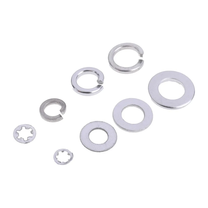 RS PRO 2700 piece Stainless Steel Washer Kit Plain Finish Corrosion-Resistant Assorted Types 200-9835