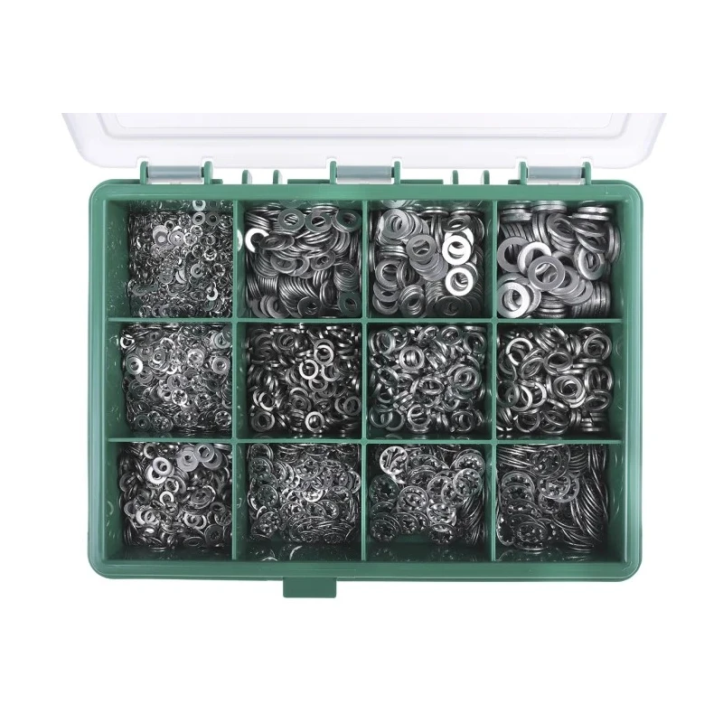 RS PRO 2700 piece Stainless Steel Washer Kit Plain Finish Corrosion-Resistant Assorted Types 200-9835