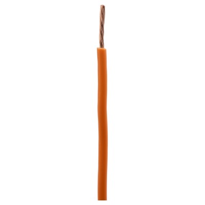 RS PRO Orange 1.5 mm² Hook Up Wire, 16 AWG, 100 m, Polyvinyl Chloride Insulated PVC Wire 201-0555