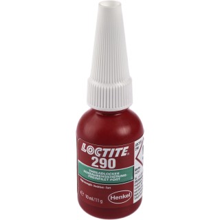 Loctite Green Threadlocking Adhesive Medium/High Strength, Liquid, 10 ml Bottle, 24 h Cure Time 267397