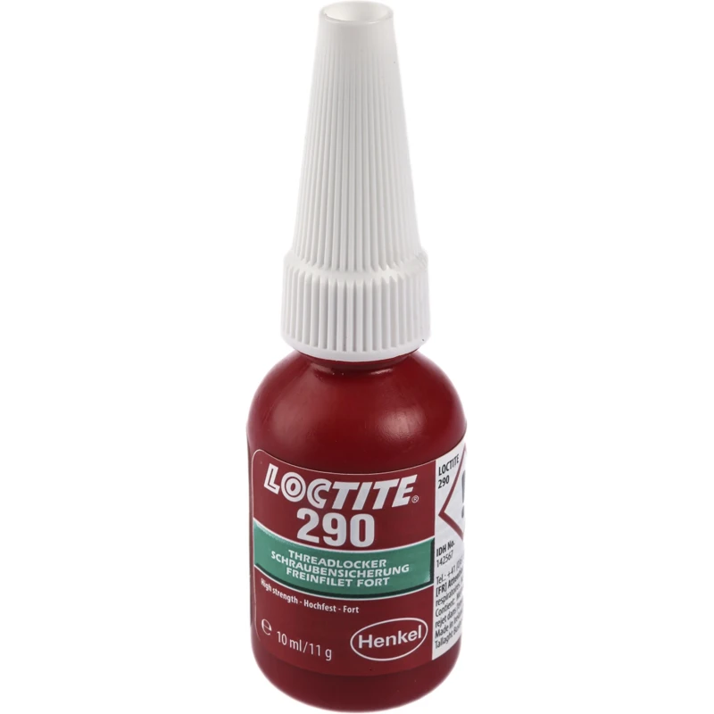 Loctite Green Threadlocking Adhesive Medium/High Strength, Liquid, 10 ml Bottle, 24 h Cure Time 267397