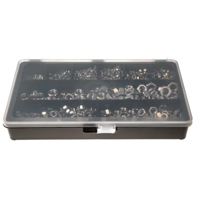 RS PRO Stainless Steel Hex Full Nuts Box, 1710 Pieces 200-9784