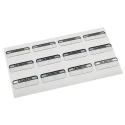 Brady RS PRO Adhesive Pre-Printed Black Label Calibrated 40mm x 15mm 120 Per Pack 496-401