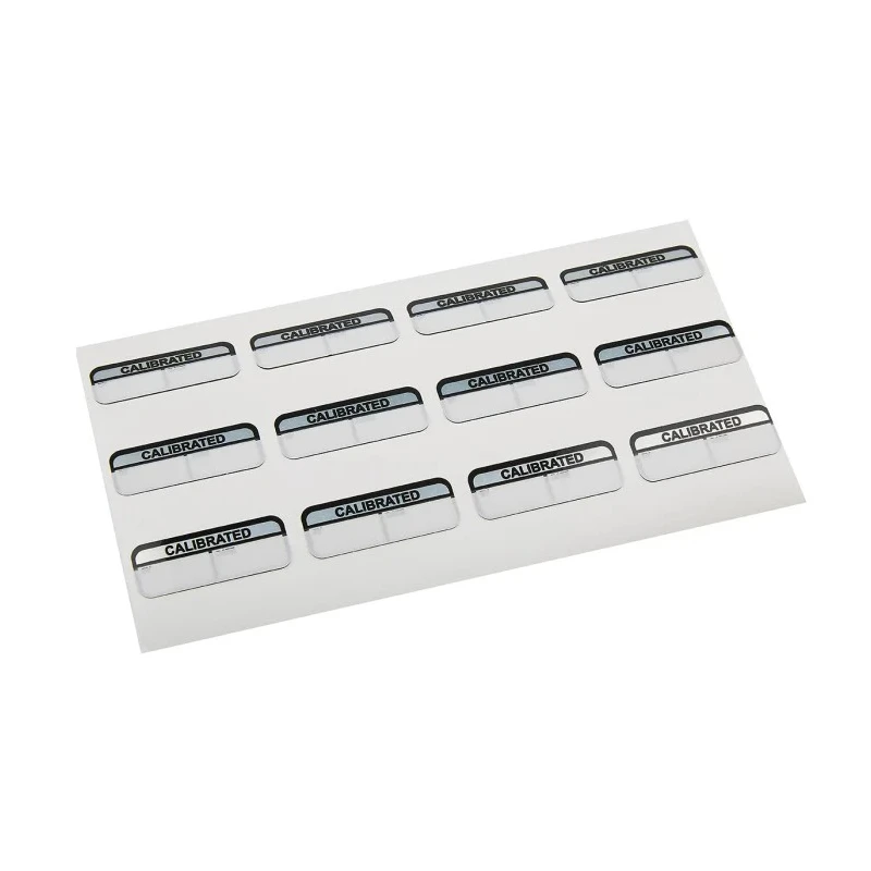 Brady RS PRO Adhesive Pre-Printed Black Label Calibrated 40mm x 15mm 120 Per Pack 496-401