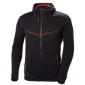 Helly Hansen Chelsea Evolution Black Polartec Unisex Zipper Zip Hoodie 79197_990-L