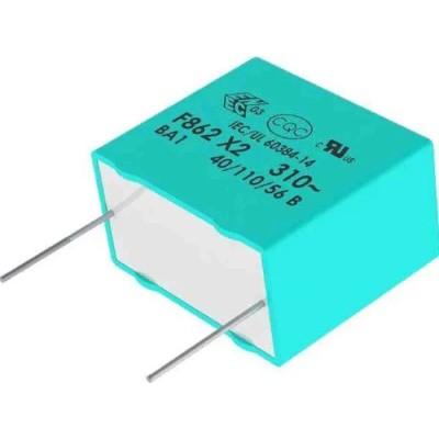 KEMET F862 Film Capacitor X2 Suppression Class, 390 nF Capacitance, 10% Tolerance, 630 V DC 310 V AC F862DJ394K310ZV054