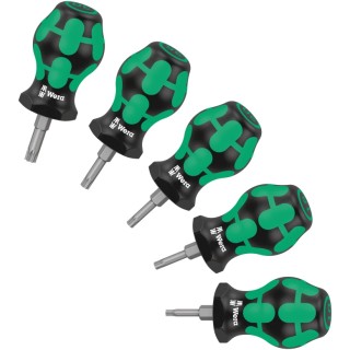 Wera Stubby Screwdriver Set with 5 Pieces, Stubby TX 1 Type, 25 mm Tip Size 05008876001