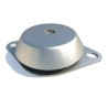 FIBET Round M16 Anti-Vibration Mount Bell Mount with 760 daN Compression Load, 16mm Bore, 20mm Outside Diameter CCF1214216M