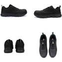 RS PRO Men's Black Fibreglass Safety Trainer UK 10 EU 44 Lace Up Fibreglass Toe Cap Penetration Resistant RS4010/010