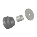 FIBET Round 8 mm Thread Anti-Vibration Mount with 100 daN Compression, 25 mm Outside Diameter, 14 mm Height TE4611