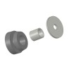 FIBET Round 8 mm Thread Anti-Vibration Mount with 100 daN Compression, 25 mm Outside Diameter, 14 mm Height TE4611