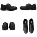 RS PRO Men's Black Steel Toe Safety Shoes UK 10 EU 44 Composite Midsole Water Resistant RS500/010