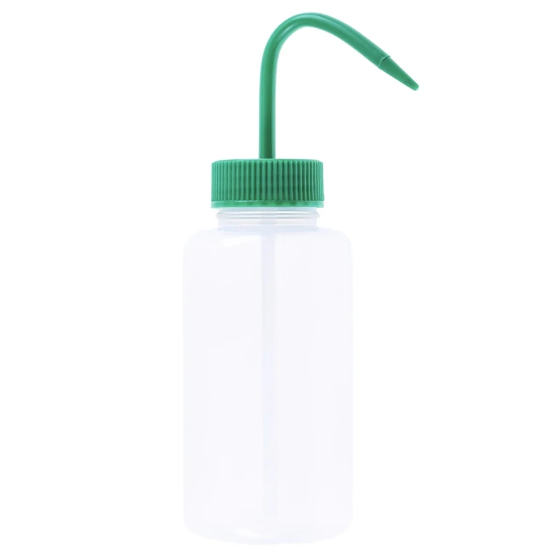 RS PRO 500ml Polyethylene Wide Neck Wash Bottle, LDPE Material, Green Lid, REACH Compliant 201-2454