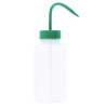 RS PRO 500ml Polyethylene Wide Neck Wash Bottle, LDPE Material, Green Lid, REACH Compliant 201-2454
