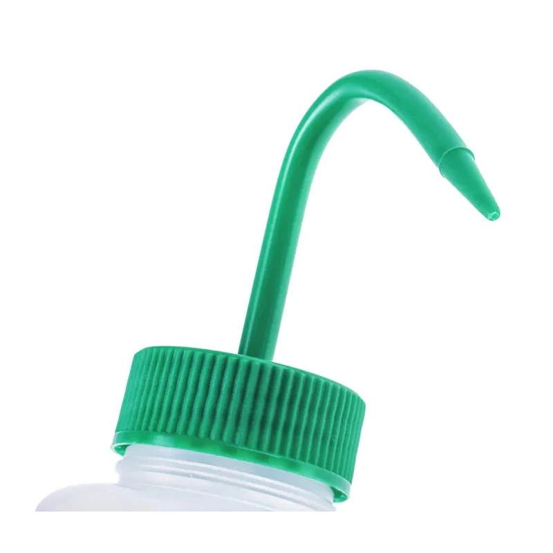 RS PRO 500ml Polyethylene Wide Neck Wash Bottle, LDPE Material, Green Lid, REACH Compliant 201-2454