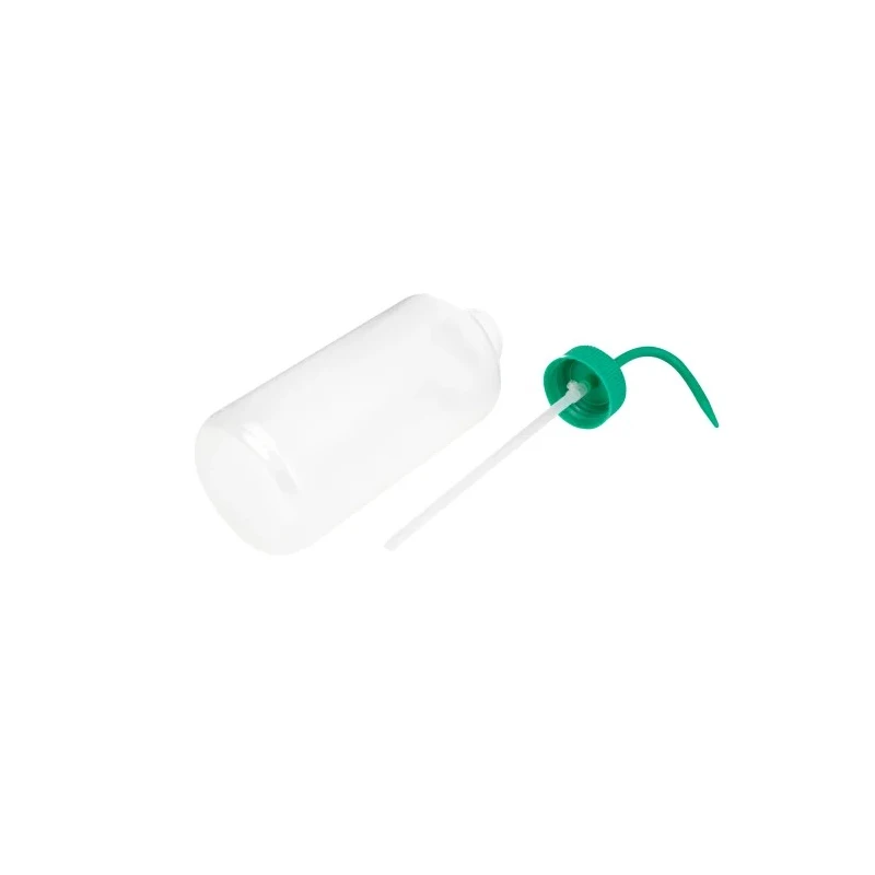 RS PRO 1L Polyethylene Wide Neck Wash Bottle with Green Lid 201-2460