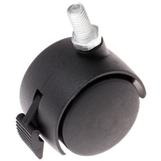 RS PRO Swivel Castor Wheel 40 kg Capacity 40 mm Wheel Diameter Nylon Material 201-2897
