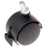 RS PRO Swivel Castor Wheel 40 kg Capacity 40 mm Wheel Diameter Nylon Material 201-2897