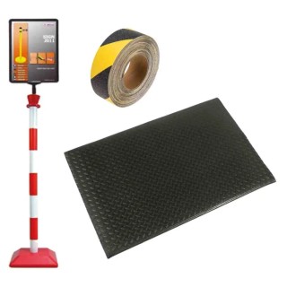 RS PRO Zone Working Kit Industrial Safety Flooring, Anti-Fatigue Mat, Information Post, Hazard Tape 201-3136