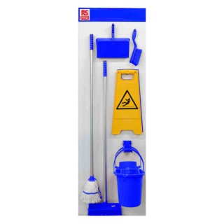 RS PRO Shadow Boards Kit, Blue, Polypropylene, Wall Mount, 7 Tools Holder 201-3134