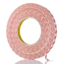 3M Double Sided Clear Plastic Tape with Polypropylene Backing, 11.3N/cm Adhesion Strength, 12mm x 50m GPT -020F 12X50