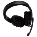 RS PRO Black and Red PC 3.5mm Over Ear Headset with Microphone 2.3m Lead Length 201-3520