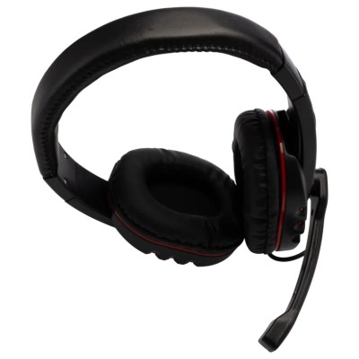 RS PRO Black and Red PC 3.5mm Over Ear Headset with Microphone 2.3m Lead Length 201-3520