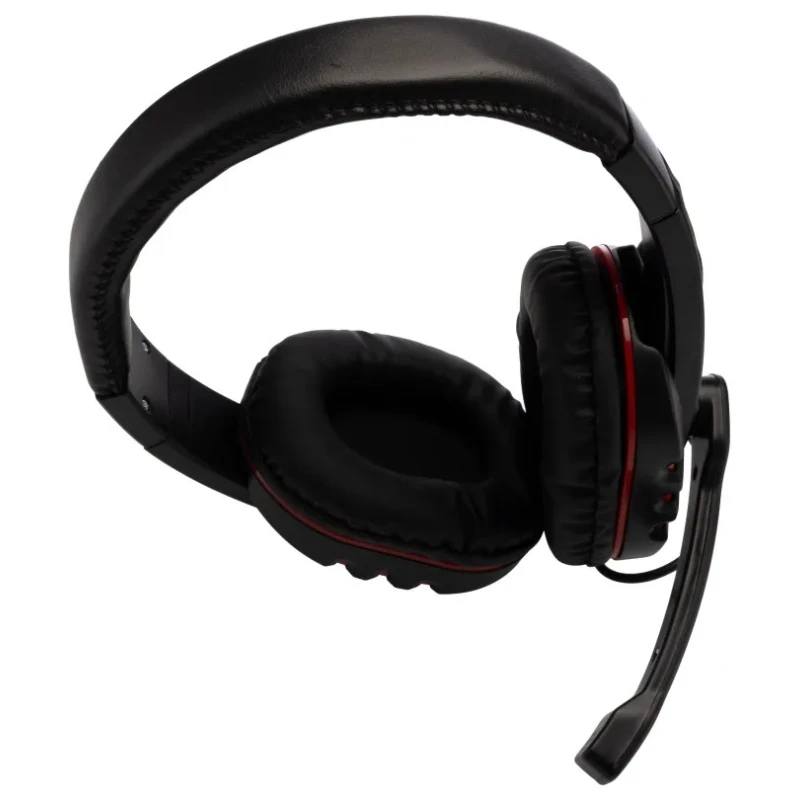 RS PRO Black and Red PC 3.5mm Over Ear Headset with Microphone 2.3m Lead Length 201-3520