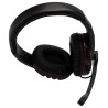 RS PRO Black and Red PC 3.5mm Over Ear Headset with Microphone 2.3m Lead Length 201-3520