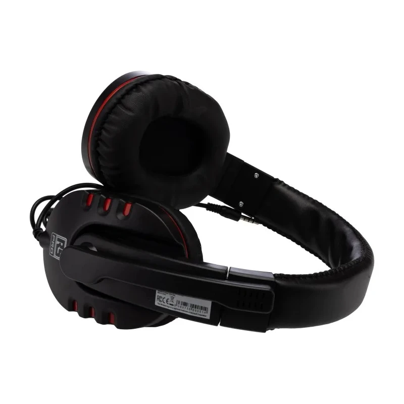 RS PRO Black and Red PC 3.5mm Over Ear Headset with Microphone 2.3m Lead Length 201-3520