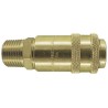 PCL Steel Pneumatic Quick Connect Coupling 3/8 in Male R Single Action AC21EM