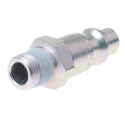CEJN Steel Pneumatic Quick Connect Coupling Thread Size 1/8 in Male R Zinc Plated 310 Series 103105151