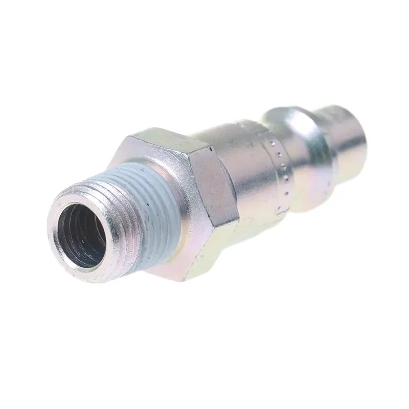 CEJN Steel Pneumatic Quick Connect Coupling Thread Size 1/8 in Male R Zinc Plated 310 Series 103105151