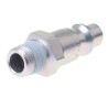 CEJN Steel Pneumatic Quick Connect Coupling Thread Size 1/8 in Male R Zinc Plated 310 Series 103105151