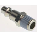 CEJN Steel Pneumatic Quick Connect Coupling 1/4 in Male R Zinc Plated 16 Bar 100°C 103105152
