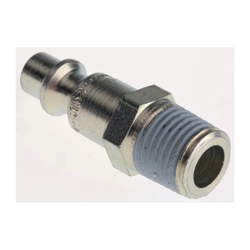 CEJN Steel Pneumatic Quick Connect Coupling 1/4 in Male R Zinc Plated 16 Bar 100°C 103105152