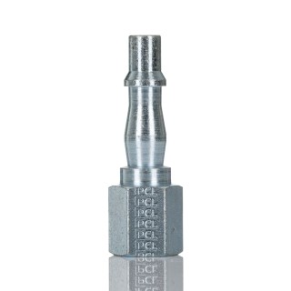 PCL Steel Pneumatic Quick Connect Coupling 1/4 in Female Rp Thread Yellow Zinc Passivated ACA2746