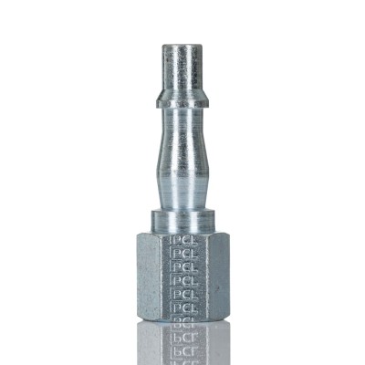 PCL Steel Pneumatic Quick Connect Coupling 1/4 in Female Rp Thread Yellow Zinc Passivated ACA2746