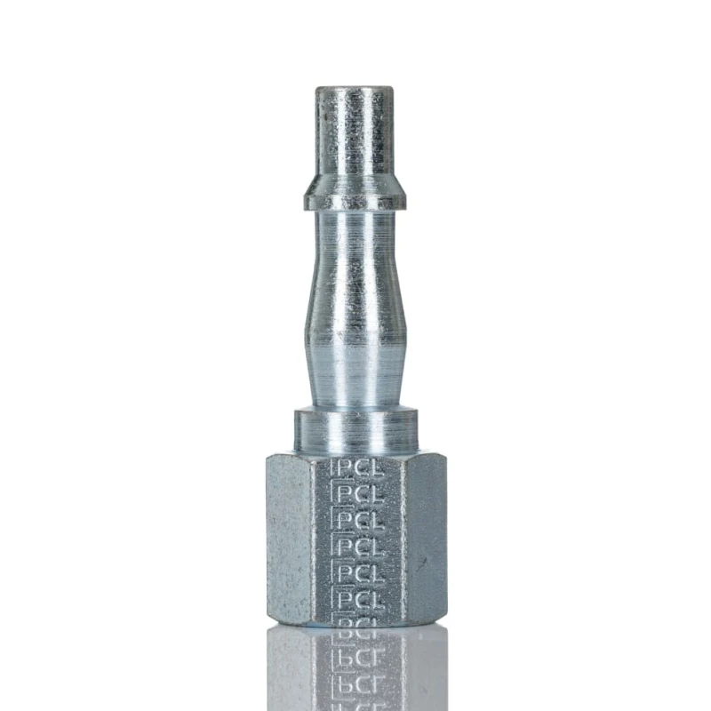 PCL Steel Pneumatic Quick Connect Coupling 1/4 in Female Rp Thread Yellow Zinc Passivated ACA2746