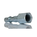 PCL Steel Pneumatic Quick Connect Coupling 1/4 in Female Rp Thread Yellow Zinc Passivated ACA2746