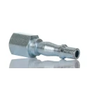 PCL Steel Pneumatic Quick Connect Coupling 1/4 in Female Rp Thread Yellow Zinc Passivated ACA2746