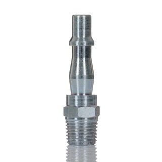 PCL Steel Pneumatic Quick Connect Coupling 1/4 in Male R Single Action ACA2593