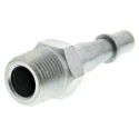 PCL Steel Pneumatic Quick Connect Coupling, 3/8 in Male R Thread, Single Action, Yellow Zinc Passivated ACA6909