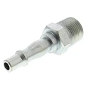 PCL Steel Pneumatic Quick Connect Coupling, 3/8 in Male R Thread, Single Action, Yellow Zinc Passivated ACA6909