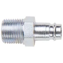 CEJN Steel Pneumatic Quick Connect Coupling 3/4 in Male R Zinc Plated 16 bar 100°C 410 Series 104105157