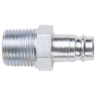 CEJN Steel Pneumatic Quick Connect Coupling 1/4 in Male R Zinc Plated 410 Series 104105152