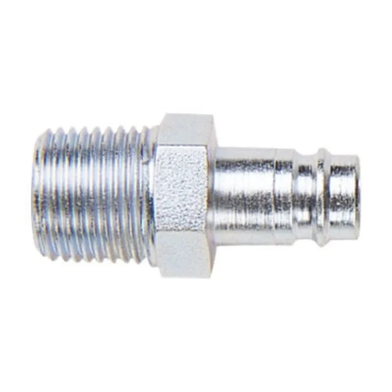 CEJN Steel Pneumatic Quick Connect Coupling 1/4 in Male R Zinc Plated 410 Series 104105152