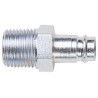 CEJN Steel Pneumatic Quick Connect Coupling 1/4 in Male R Zinc Plated 410 Series 104105152